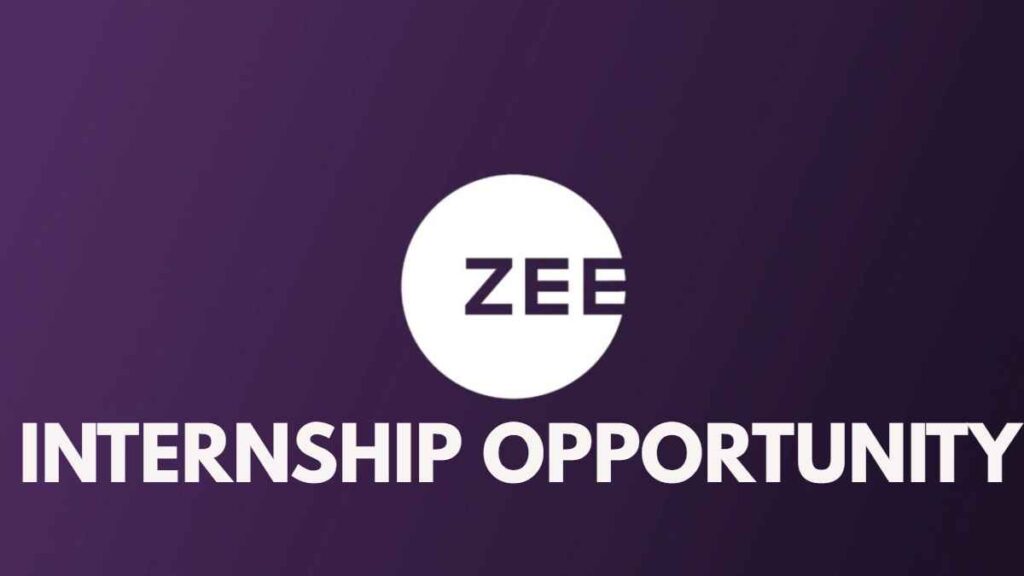 zee media internship opportunity